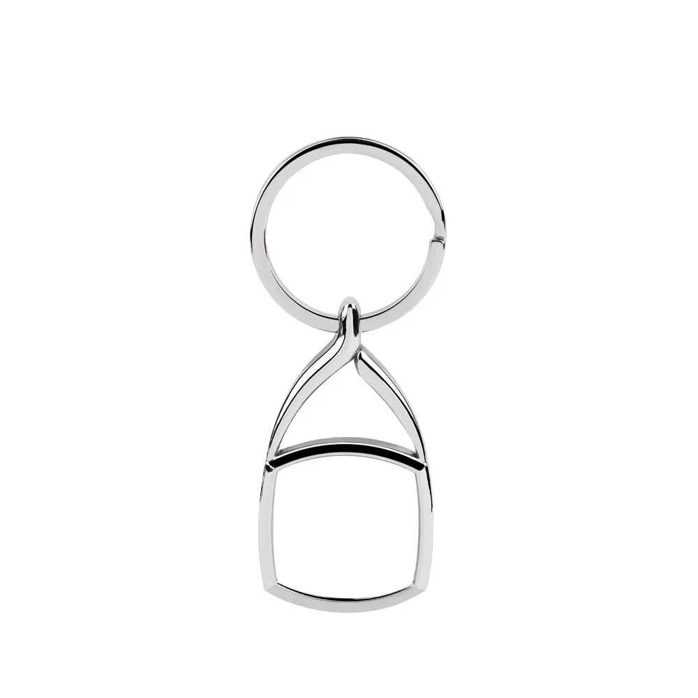 Swirl top Metal Keyring