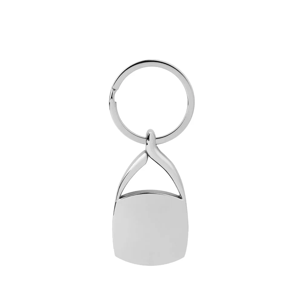 Swirl top Metal Keyring