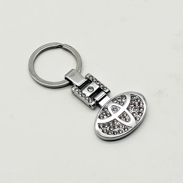 Toyota Logo Keychain Diamond Style Keyring