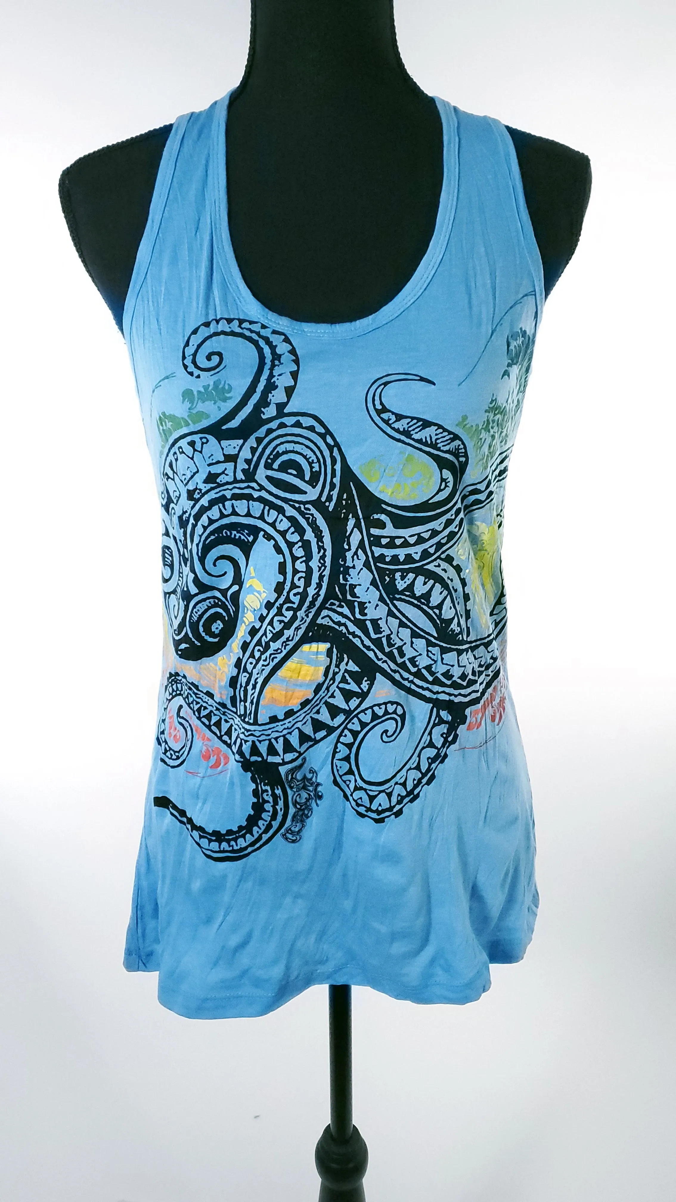 Women's Multicolored Octopus Tank Top