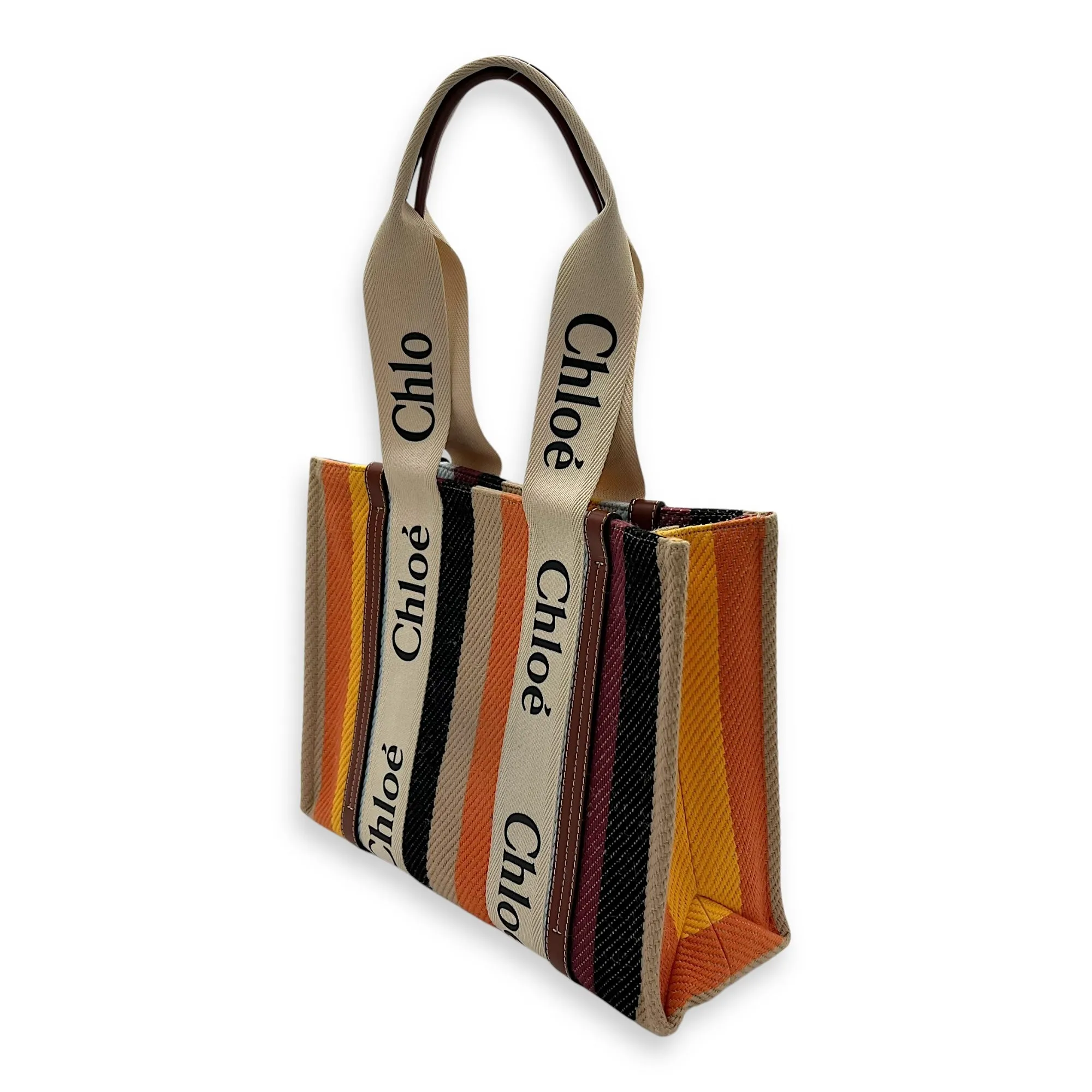 Woody Medium Multi-colour Tote Bag in Canvas