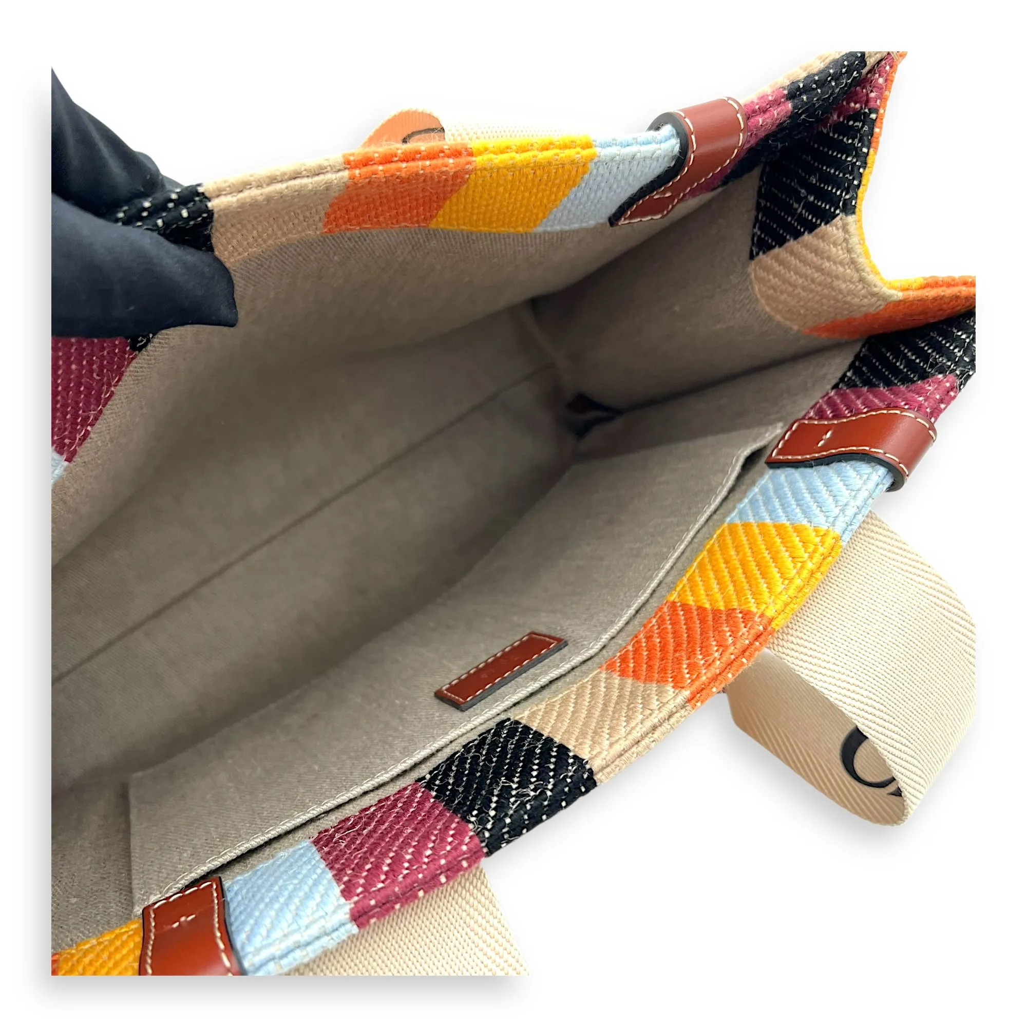 Woody Medium Multi-colour Tote Bag in Canvas