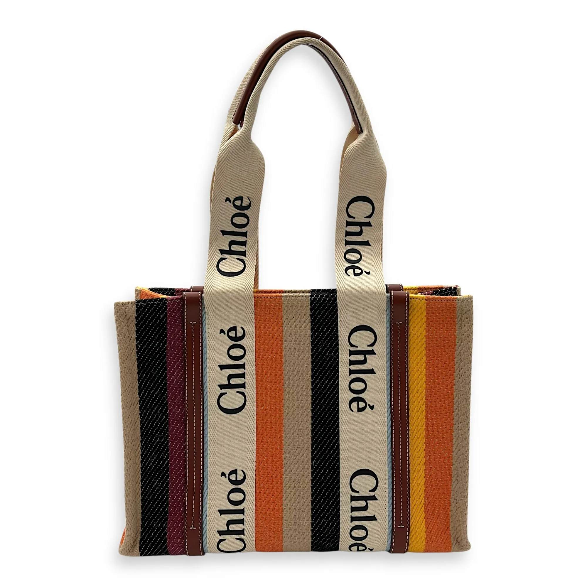 Woody Medium Multi-colour Tote Bag in Canvas