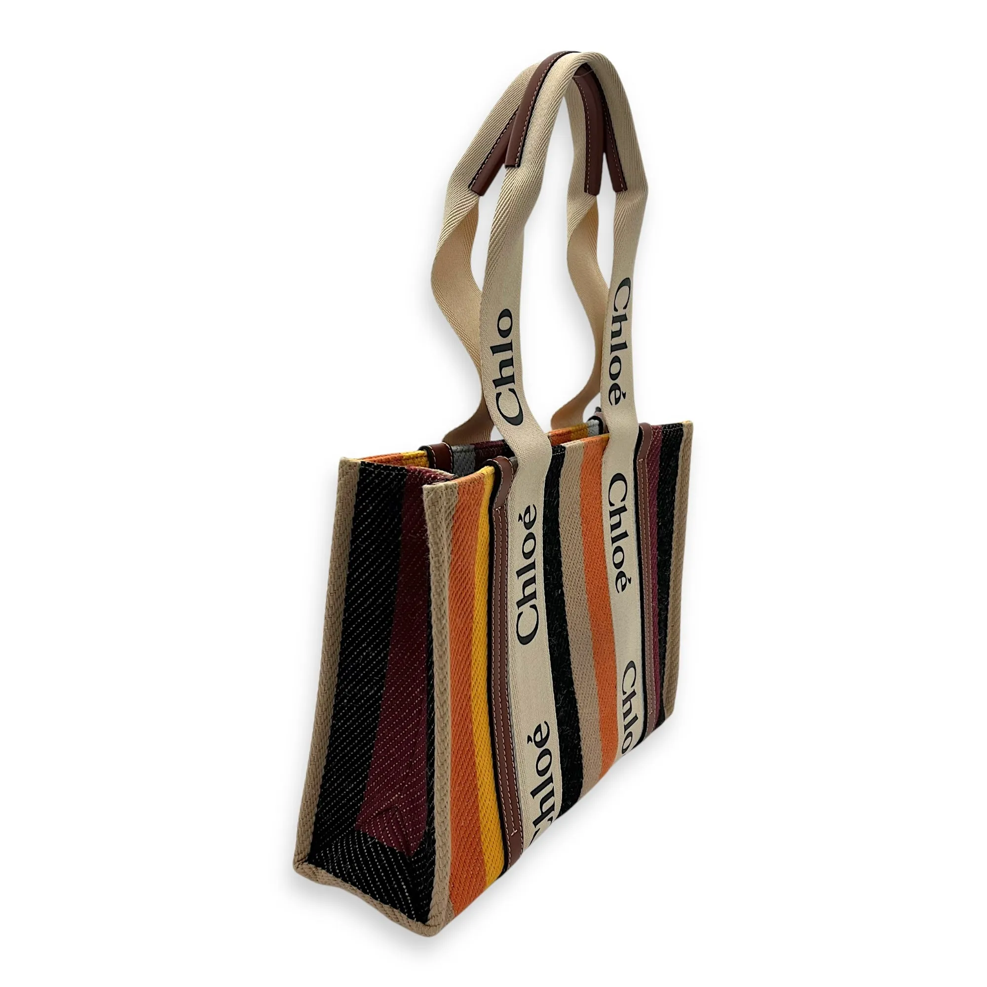 Woody Medium Multi-colour Tote Bag in Canvas